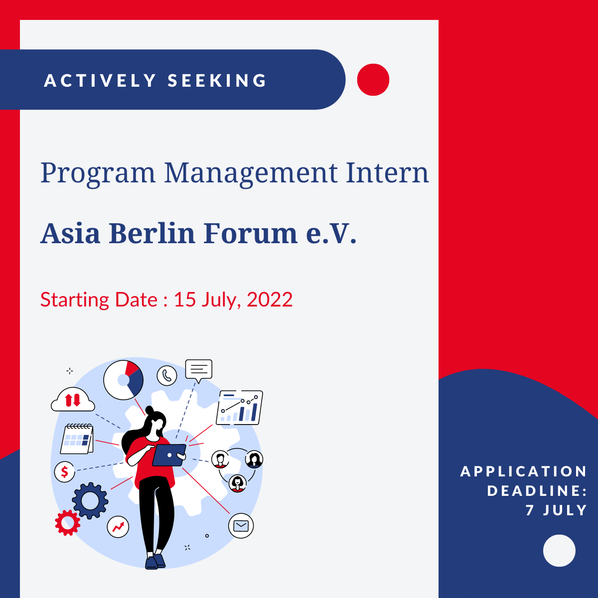 Join us as a Project management Intern, Asia Berlin Forum e.V. Apply Now!