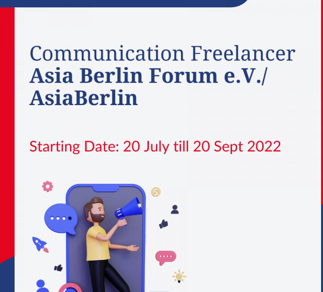 Join us as a Communication Freelancer for AsiaBerlin Summit 2022